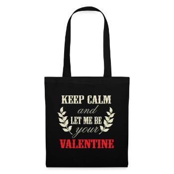 Valentinstag Geschenk - Valentine Calm - RAHMENLO - Stoffbeutel - Schwarz - Vorne