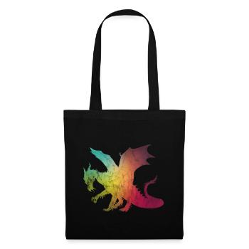 blurred dragon - dragon fairy fantasy gift - Tote Bag - black - Front