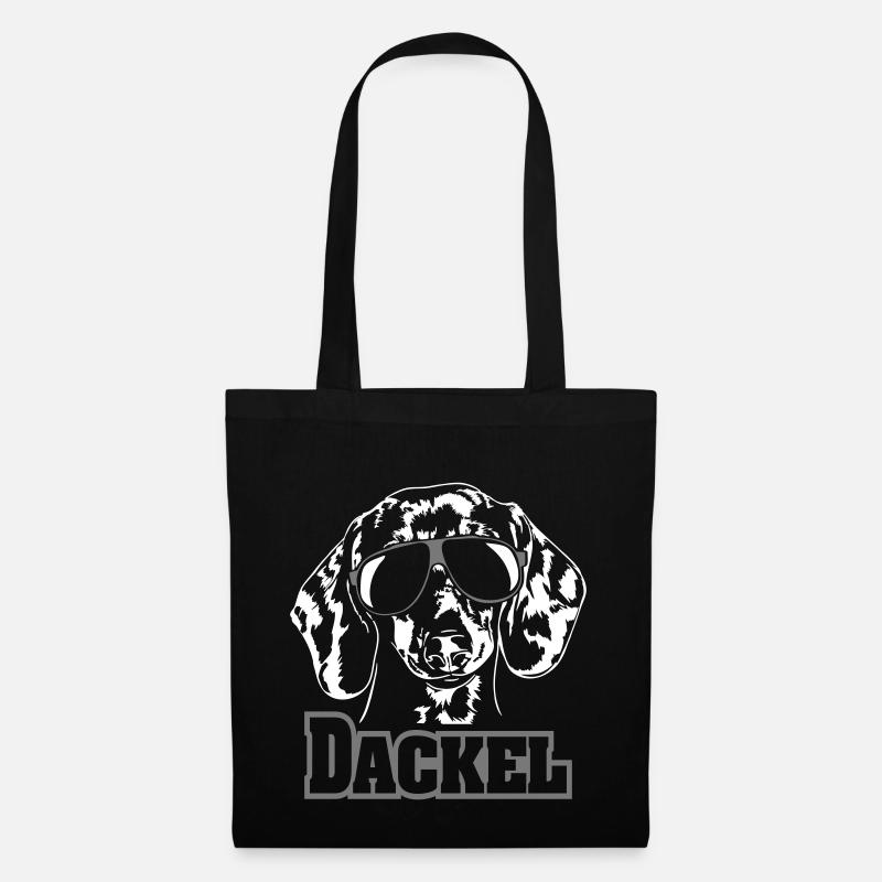 DACKEL cool - Stoffbeutel - Schwarz