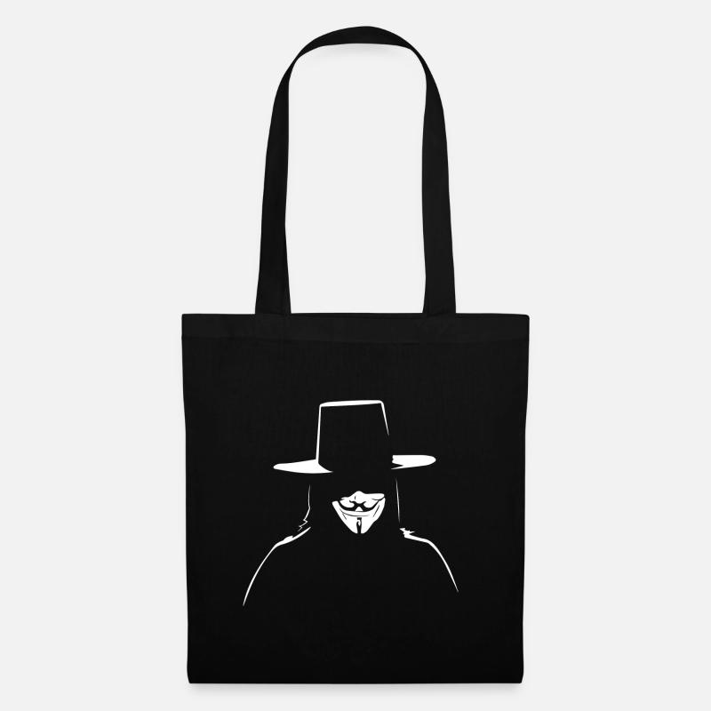 Anonymous - We are legion - Expect us - Tote Bag - black