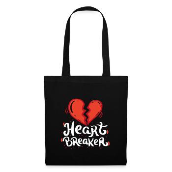 Heartbreaker love heart romance relationship heart - Tote Bag - black - Front