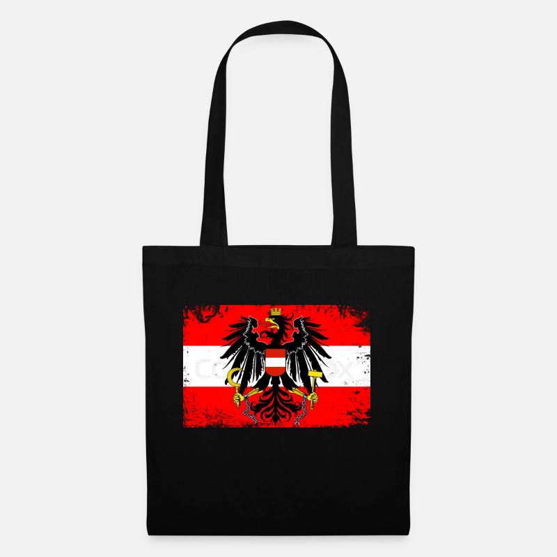 Austria - Stoffbeutel - Schwarz