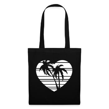 palm heart - Sac en tissu - noir - Devant