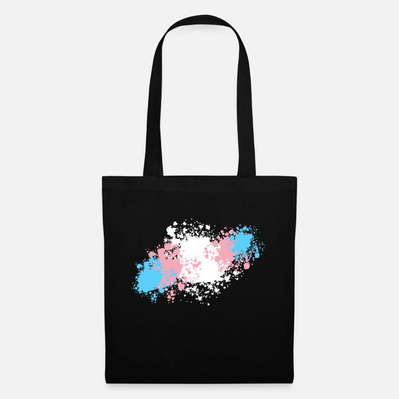 Transgender Pride Blots - Sac en tissu - noir