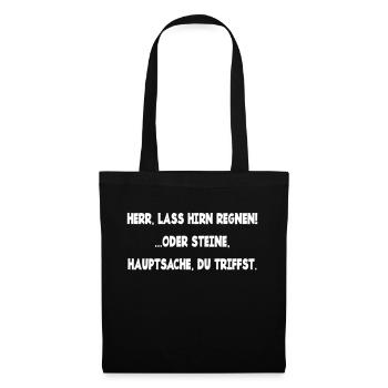 Lord let brain rain or stones annoyed mood - Tote Bag - black - Front