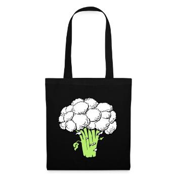 Brocoli - Sac en tissu - noir - Devant