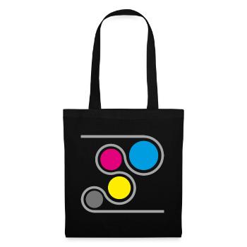 Printer CMYK Graphic - Tote Bag - black - Front
