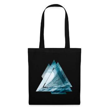 Triangle surfer wave - Tote Bag - black - Front