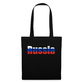 Russie - Sac en tissu - noir - Devant