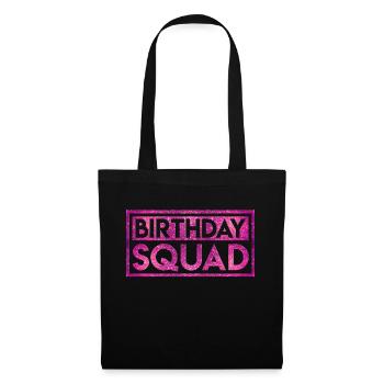 Équipe d'anniversaire - Sac en tissu - noir - Devant