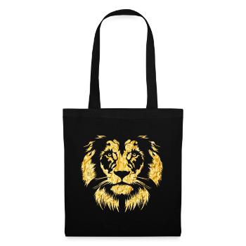 Or du lion - Sac en tissu - noir - Devant