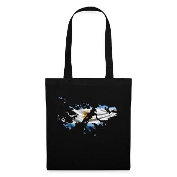 Malouines argentines - Sac en tissu - noir - Devant