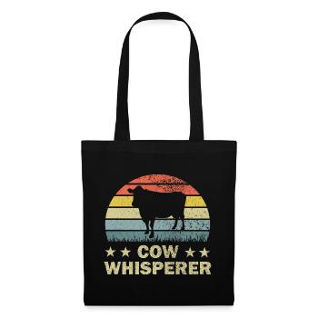 Vache Vaches - Sac en tissu - noir - Devant