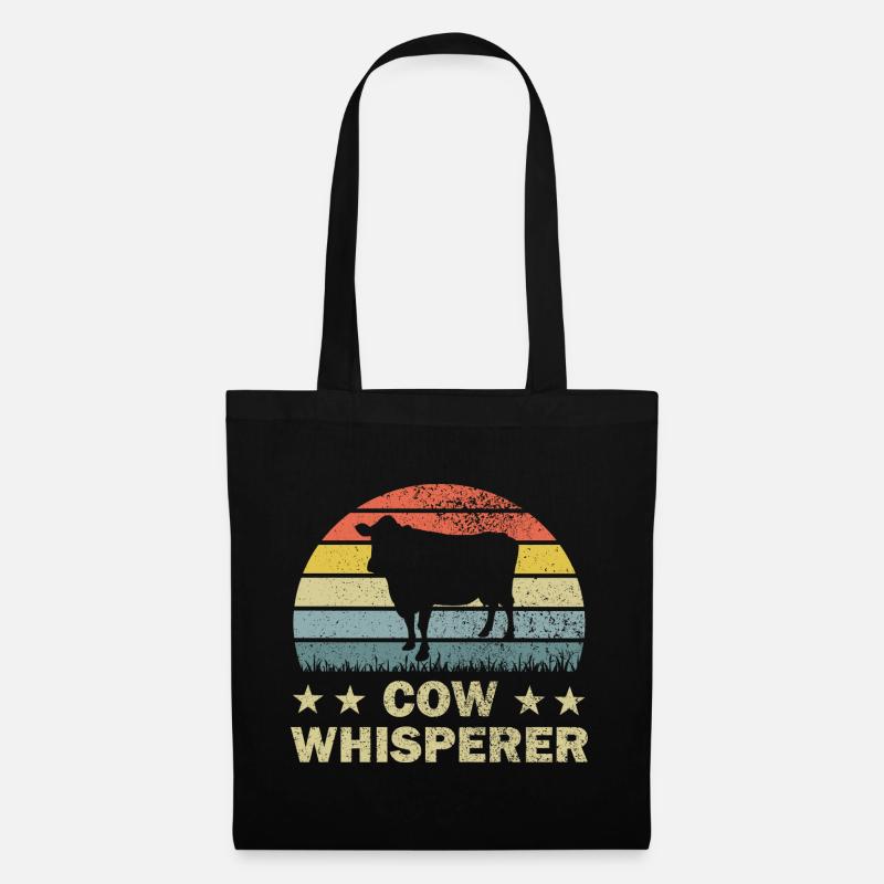 Vache Vaches - Sac en tissu - noir