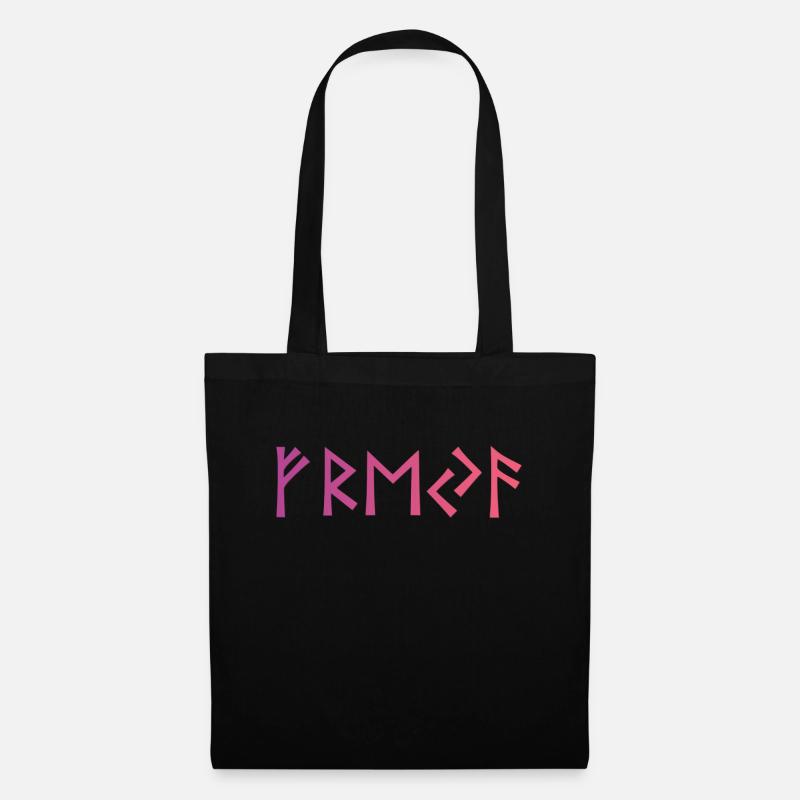 Viking Goddess Freya - Freya Runes - Tote Bag - black