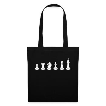 Jeu d’échecs Joueurs d’échecs Chess - Sac en tissu - noir - Devant