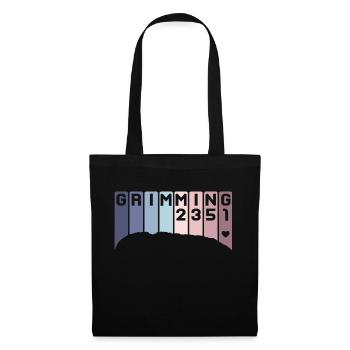 Grimming Berg Steiermark Austria Österreich Retro - Tote Bag - black - Front