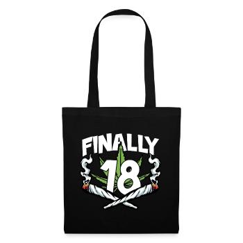 ENFIN 18 ANNIVERSAIRE 2004 FUMER DU CANNABIS - Sac en tissu - noir - Devant