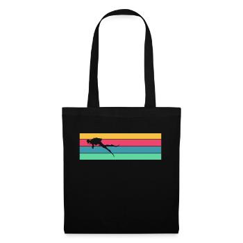 Diver Retro Vintage Gift - Tote Bag - black - Front