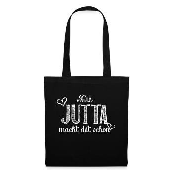 Jutta - Stoffbeutel - Schwarz - Vorne