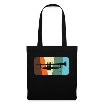 trompette - Sac en tissu - noir - Devant