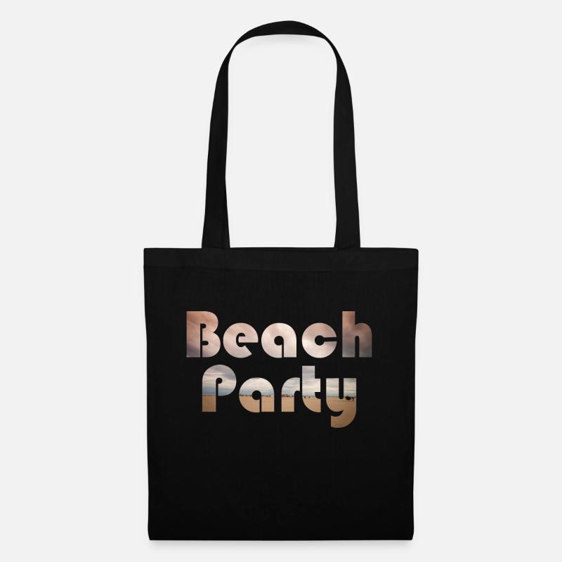 Beach Party - Stoffbeutel - Schwarz