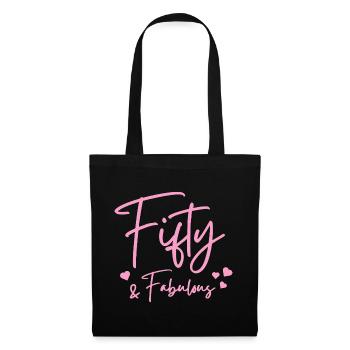 Cinquante fabuleux - Sac en tissu - noir - Devant