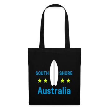 South shore, Australia (surfboard, stars) - Tote Bag - black - Front