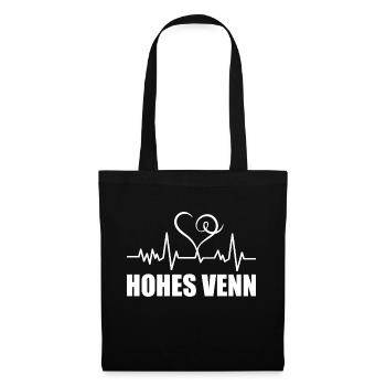 Heartbeat Hohes Venn - Stoffbeutel - Schwarz - Vorne