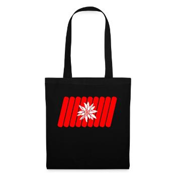 Drapeau suisse - Sac en tissu - noir - Devant