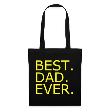 Best dad ever - Sac en tissu - noir - Devant