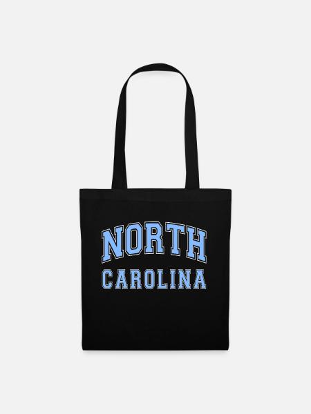 North carolina - Stoffbeutel - Schwarz