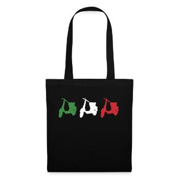 Scooter Scooter Scooter Rider Italy Flag - Tote Bag - black - Front