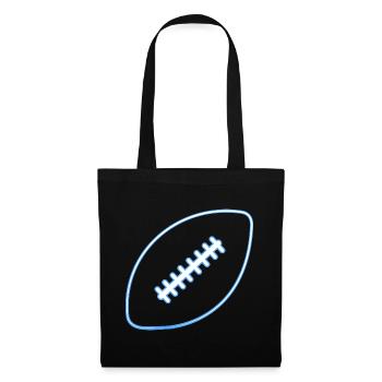 Joueur de football américain - Sac en tissu - noir - Devant
