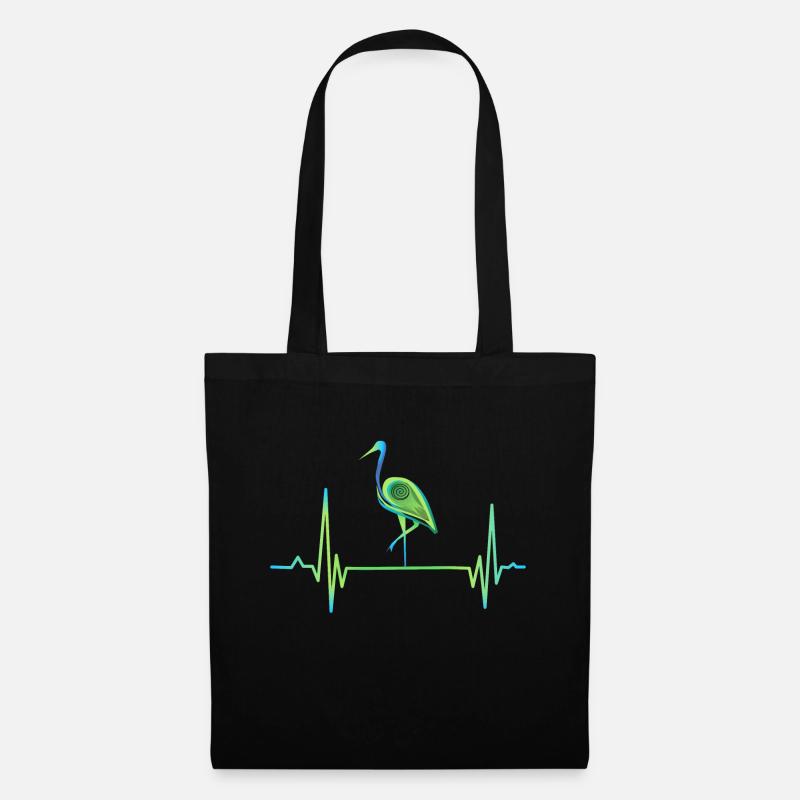 Celtic Heron - Tote Bag - black