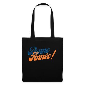 bonne année - Sac en tissu - noir - Devant