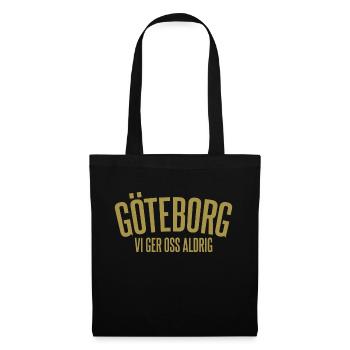 Göteborg Wir geben nie auf - Stoffbeutel - Schwarz - Vorne