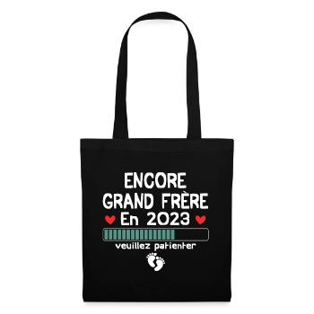 Encore Grand Frère En 2023, Nouvelle Naissance - Sac en tissu - noir - Devant