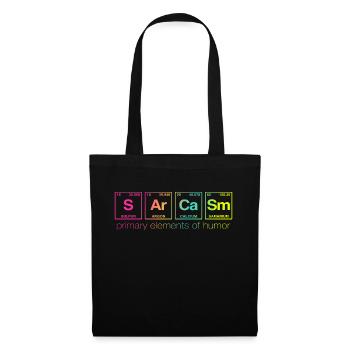 Funny saying: SARCASM - Perdiode System - Tote Bag - black - Front