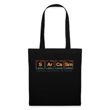 Funny saying: SARCASM - Perdiode System - Tote Bag - black - Front