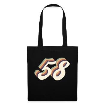 58th anniversary vintage - Tote Bag - black - Front