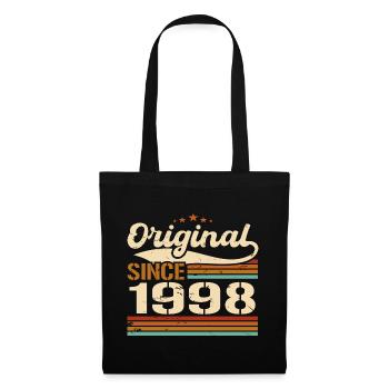 Original 1998 Vintage | Cadeau D’anniversaire 1998 - Sac en tissu - noir - Devant