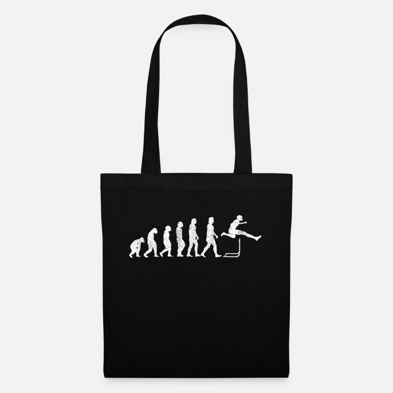 Hürdenlauf Geschenk Hürdenläufer Leichtathletik - Stoffbeutel - Schwarz