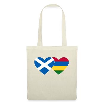Scotland Mauritius Flag Heart - Tote Bag - nature - Front