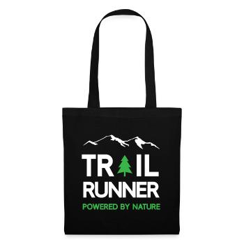 Trail Runner - Propulsé par la nature - Sac en tissu - noir - Devant