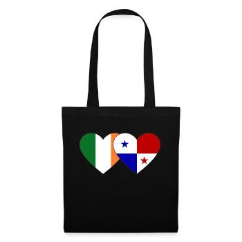 Irlande Drapeau du Panama - Sac en tissu - noir - Devant
