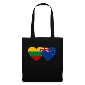 Lithuania New Zealand flag - Tote Bag - black - Front