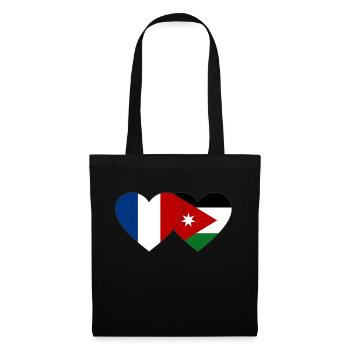 France Jordan Flag Heart - Tote Bag - black - Front