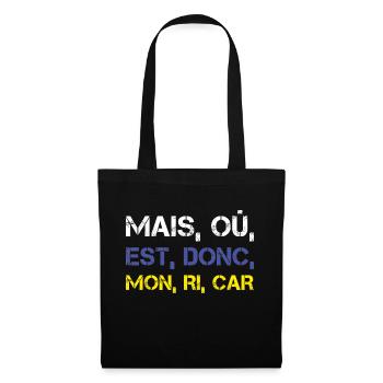 Pastis Mais Où Donc Mon Cadeau Homme Alcool Humour - Sac en tissu - noir - Devant
