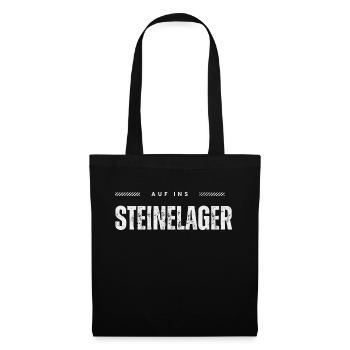 Steinelager - Stoffbeutel - Schwarz - Vorne